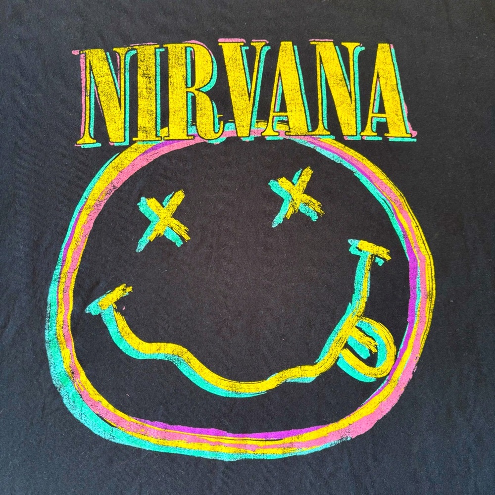 Nirvana Smiley Face - NWT Band Tee